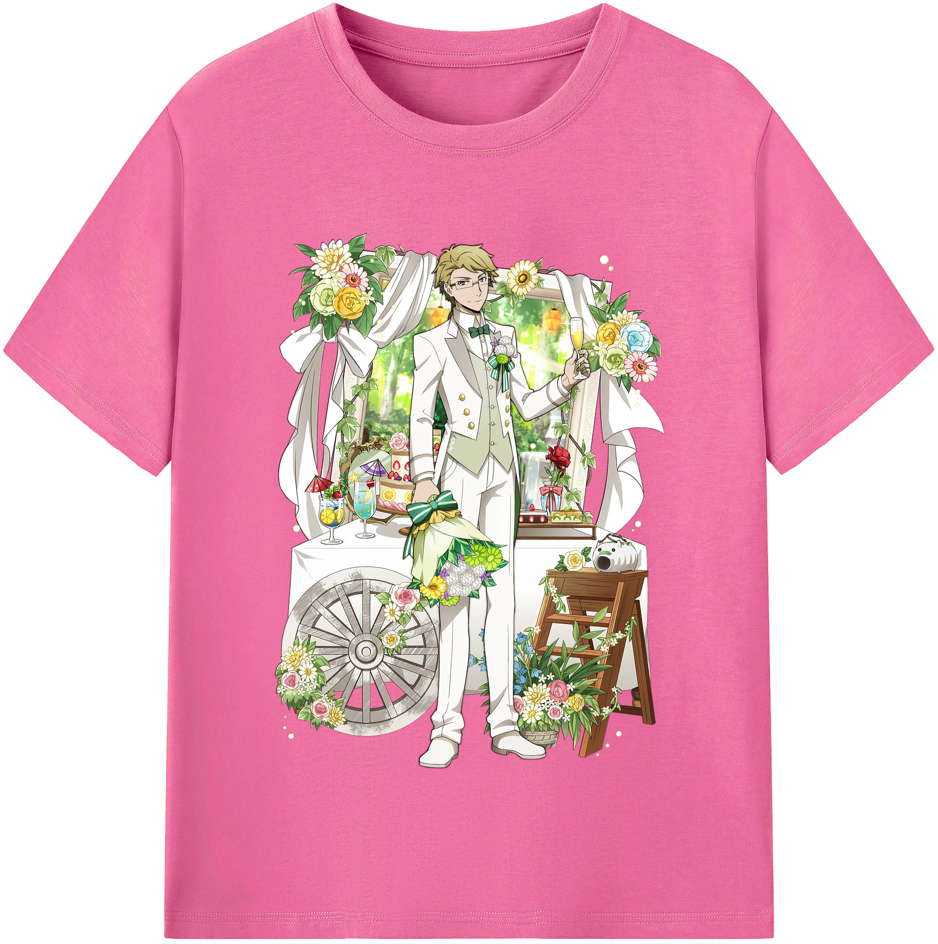 （画像用） 文豪ストレイドッグス Bungo Stray Dogs レディースカジュアルプリントTシャツ（綿100％）